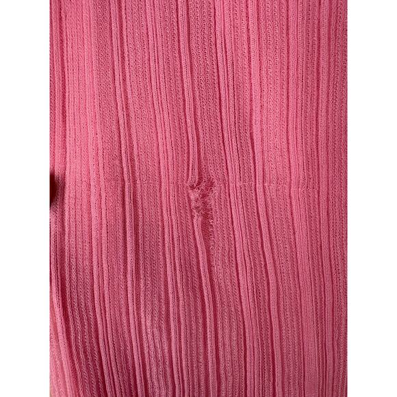 Simkhai Kelso Knit Midi Skirt Gauze Ruffle Hem Statement Elegant Candy Pink Sz S - Picture 14 of 14